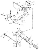 Tiller handle and throttle linkage