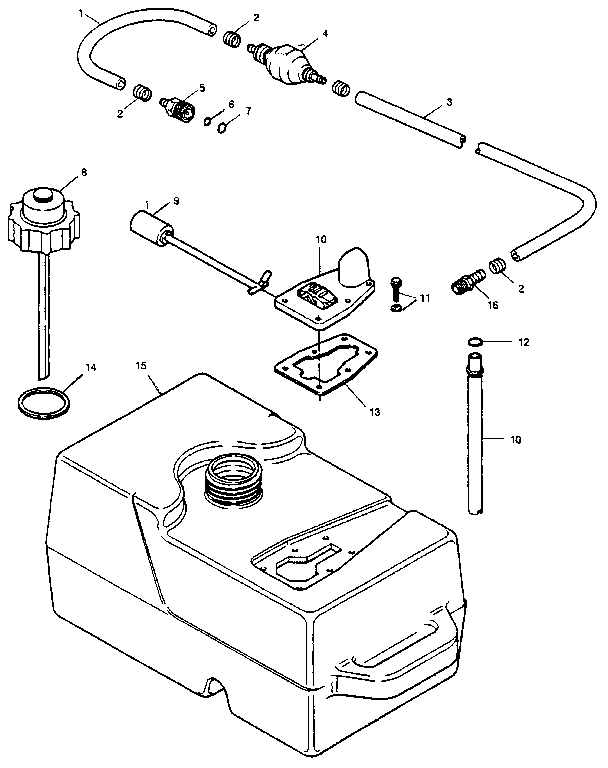 FUEL TANK AND LINE