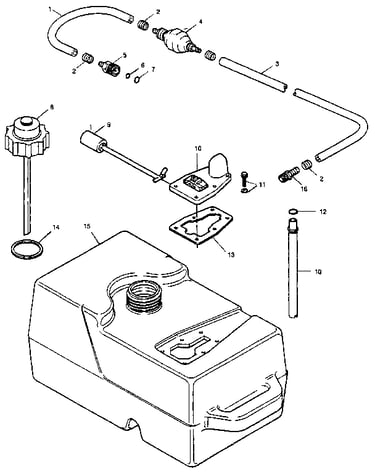 Fuel tank and line