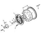 Craftsman 73911054C blower wheel with screen diagram