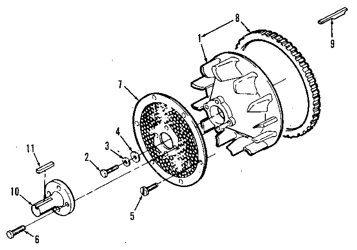 Blower wheel with screen