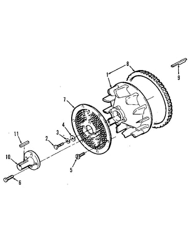 Blower wheel with screen