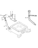 Oil fill tube and bracket