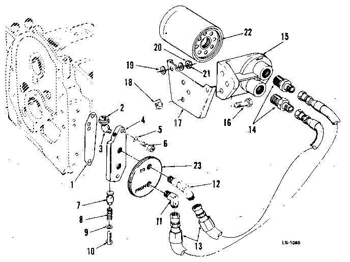Remote oil filter