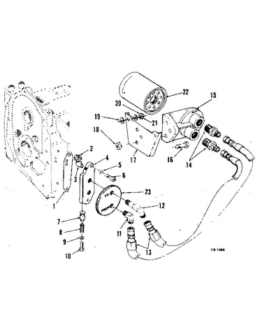 Remote oil filter