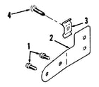 Craftsman 73911054C choke control (rear pull) diagram