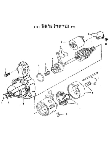 Starter components (191-1949-05 & 191-1949-07)