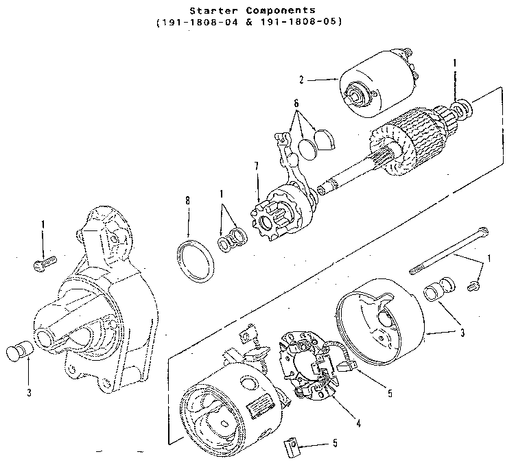 Starter components (191-1808-04 & 191-1808-05)