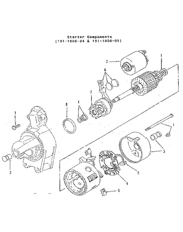 Starter components (191-1808-04 & 191-1808-05)