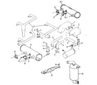 Craftsman 73911054C exhaust system diagram