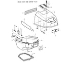 Craftsman 225581504 engine cover and support plate diagram