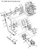 Fuel intake and recirculation system