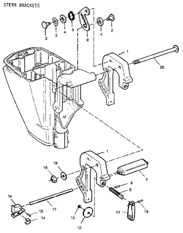 Stern brackets