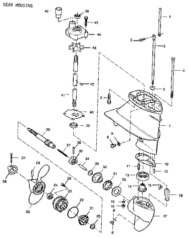 Gear housing