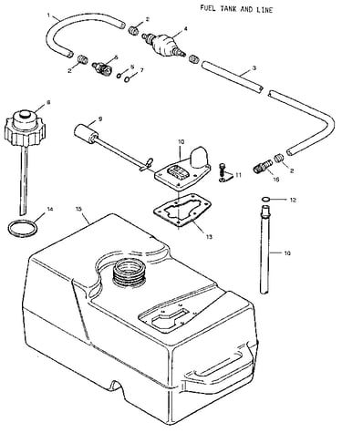 Fuel tank and line