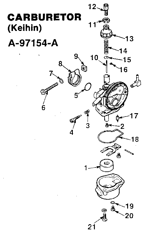 CARBURETOR (KEIHIN) A-97154-A