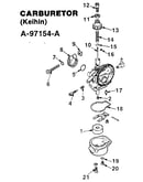 Carburetor (keihin) a-97154-a