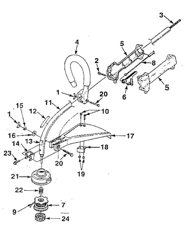 Drive shaft and cutting head