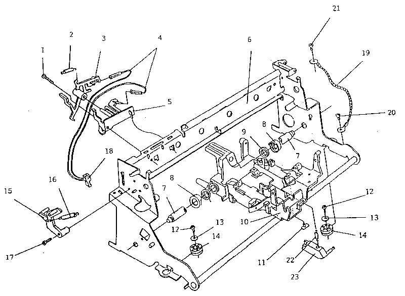 Carrier molding, rails & frame