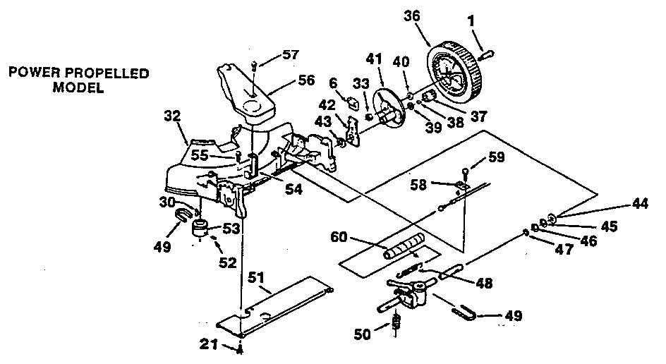 Power propelled model