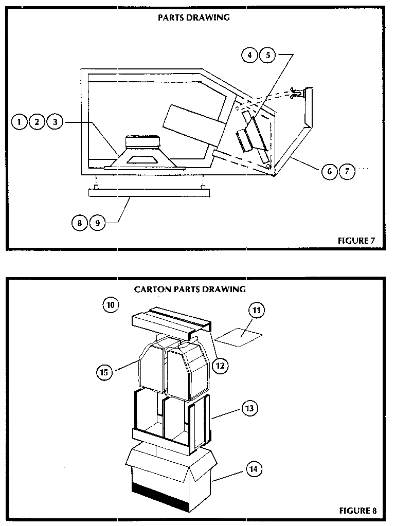 Parts and carton parts drawings
