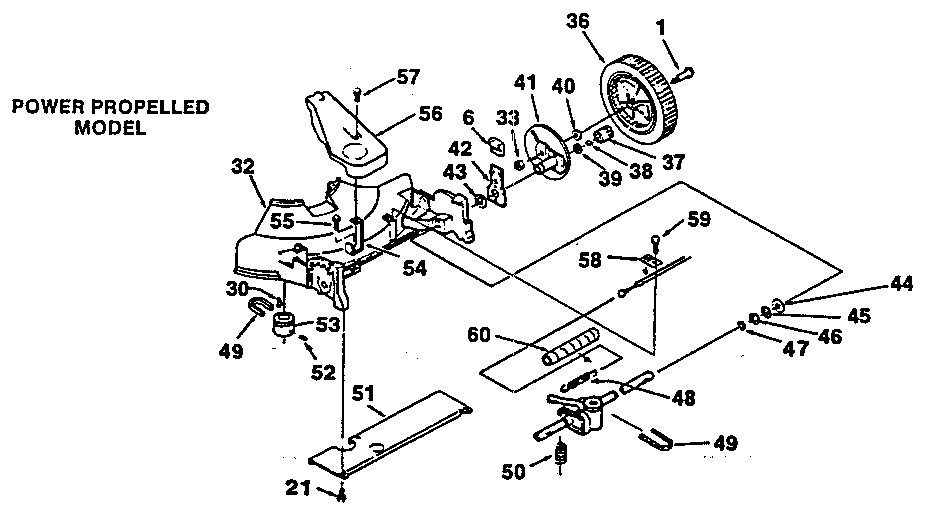 Power propelled model