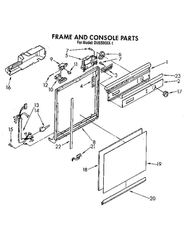 Frame and console