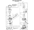 Whirlpool DU8500XX1 pump and motor diagram