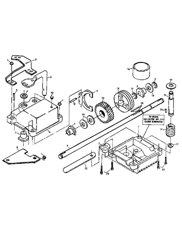 Gear case assembly part number 751001
