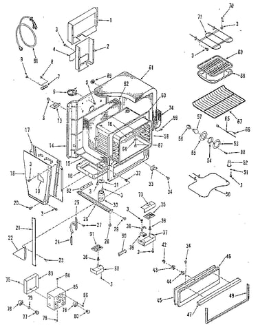 Oven body section