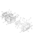 Oven door section