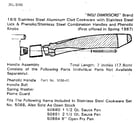 Kenmore 3915088 handle assembly part no. 5088-01 diagram
