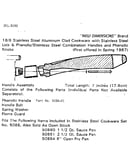 Handle assembly part no. 5088-01