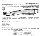 Kenmore 3915088 handle assembly part no. 5088-02 diagram