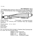Handle assembly part no. 5088-02