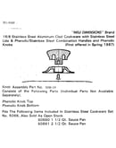 Knob assembly part no. 5088-04