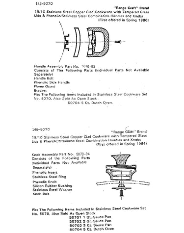 Handle and knob assembly
