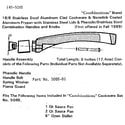 Nanam 148-5085 handle assembly-6 inches diagram