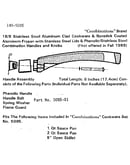 Handle assembly-6 inches