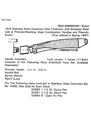 Handle assembly-7 inches