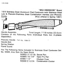 Nanam 148-5088 handle assembly-7 7/8 inches diagram