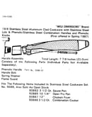 Handle assembly-7 7/8 inches