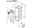 Amana 36538-P1121903W refrigerator door diagram