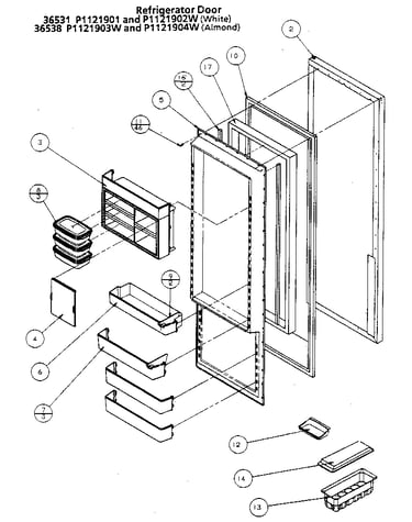 Refrigerator door