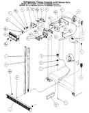 Refrigerator, freezer controls, and cabinet
