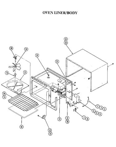 Oven liner/body