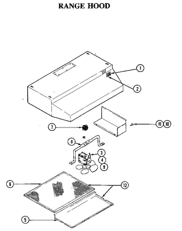 Range hood/ventless