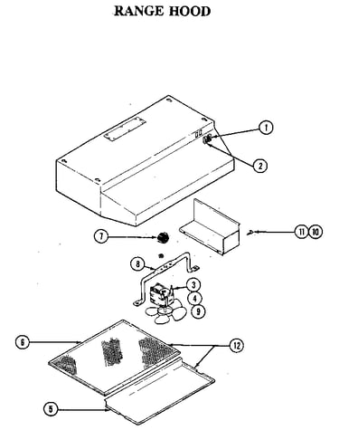 Range hood/ventless