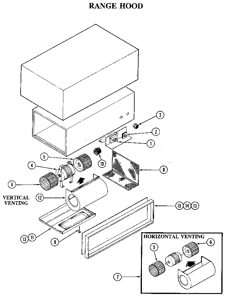 RANGE HOOD/VENTED