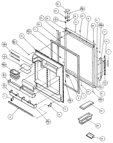 Refrigerator door